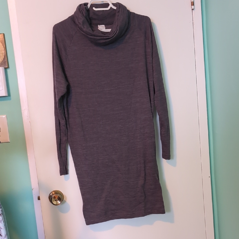 Lolë Grey Cowlneck Dress